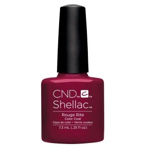 Shellac Vernis U.V professionnel Rouge Rite. Prends ça!