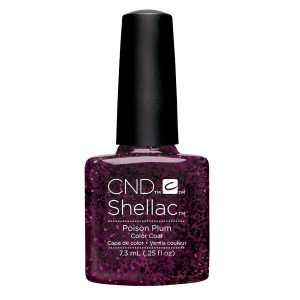 Shellac Vernis U.V professionnel Poison Plum. Prends ça!